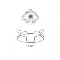McNeill-Goldman Scleral Fixation Ring & Blepharostat Small, I.D Stainless Steel, Blade Size 17 mm